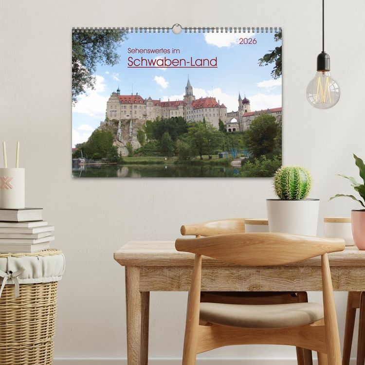 Produktbild: Sehenswertes im Schwaben-Land (Wandkalender 2026 DIN A3 quer), CALVENDO Monatskalender