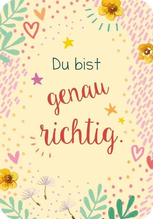Produktbild: Du bist genau richtig! &ndash; 50 Karten f&uuml;r dich (PS: Du bist die Beste!)