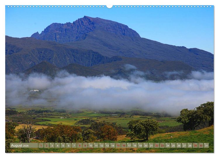 Produktbild: La R&eacute;union - Vulkane und kreolische Kultur (Wandkalender 2026 DIN A2 quer), CALVENDO Monatskalender