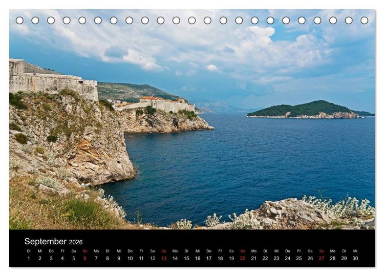 Produktbild: Gr&uuml;&szlig;e aus Kroatien (Tischkalender 2026 DIN A5 quer), CALVENDO Monatskalender