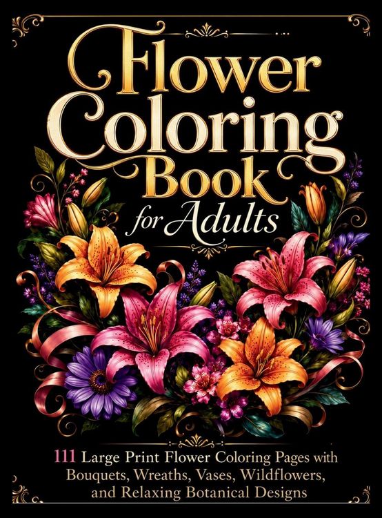 Produktbild: Flower Coloring Book for Adults