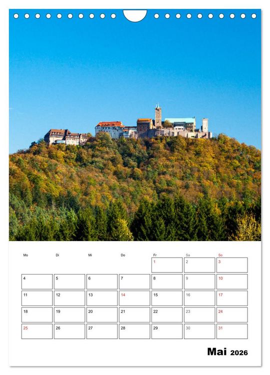 Produktbild: Die Th&uuml;ringer Wartburg (Wandkalender 2026 DIN A4 hoch), CALVENDO Monatskalender