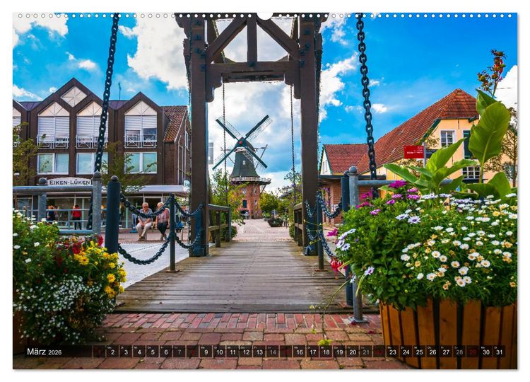 Produktbild: Papenburg - Venedig des Nordens (hochwertiger Premium Wandkalender 2026 DIN A2 quer), Kunstdruck in Hochglanz