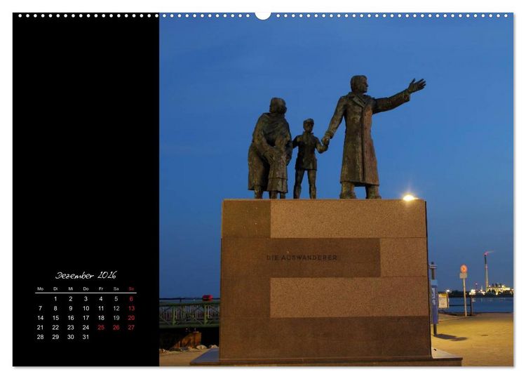 Produktbild: Bremerhaven Nights (hochwertiger Premium Wandkalender 2026 DIN A2 quer), Kunstdruck in Hochglanz