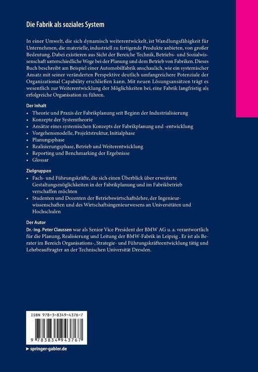 Produktbild: Die Fabrik als soziales System
