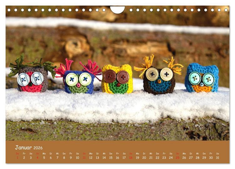 Produktbild: Aus Liebe zum H&auml;keln (Wandkalender 2026 DIN A4 quer), CALVENDO Monatskalender