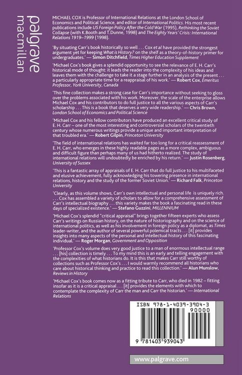 Produktbild: E.H.Carr: A Critical Appraisal