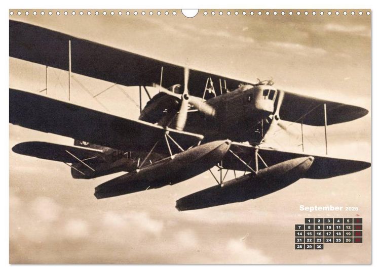 Produktbild: Doppeldecker entdeckt auf historischen Postkarten (Wandkalender 2026 DIN A3 quer), CALVENDO Monatskalender