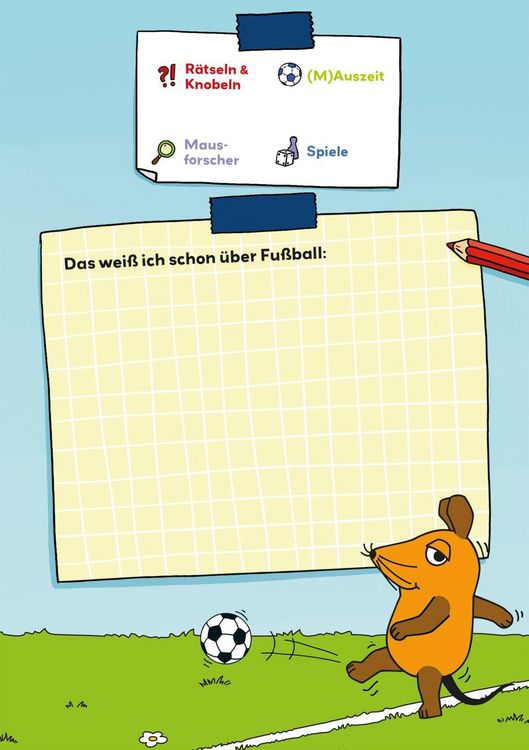 Produktbild: Frag doch mal ... die Maus: Der Fu&szlig;ball-R&auml;tselblock mit der Maus