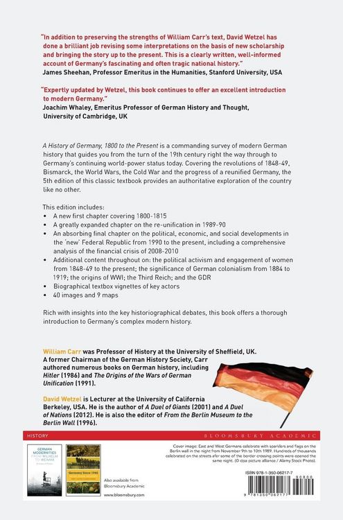 Produktbild: A History of Germany, 1800 to the Present