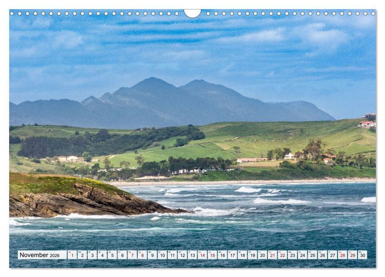 Produktbild: Nordspanien - wo Natur und Kultur verschmelzen (Wandkalender 2026 DIN A3 quer), CALVENDO Monatskalender