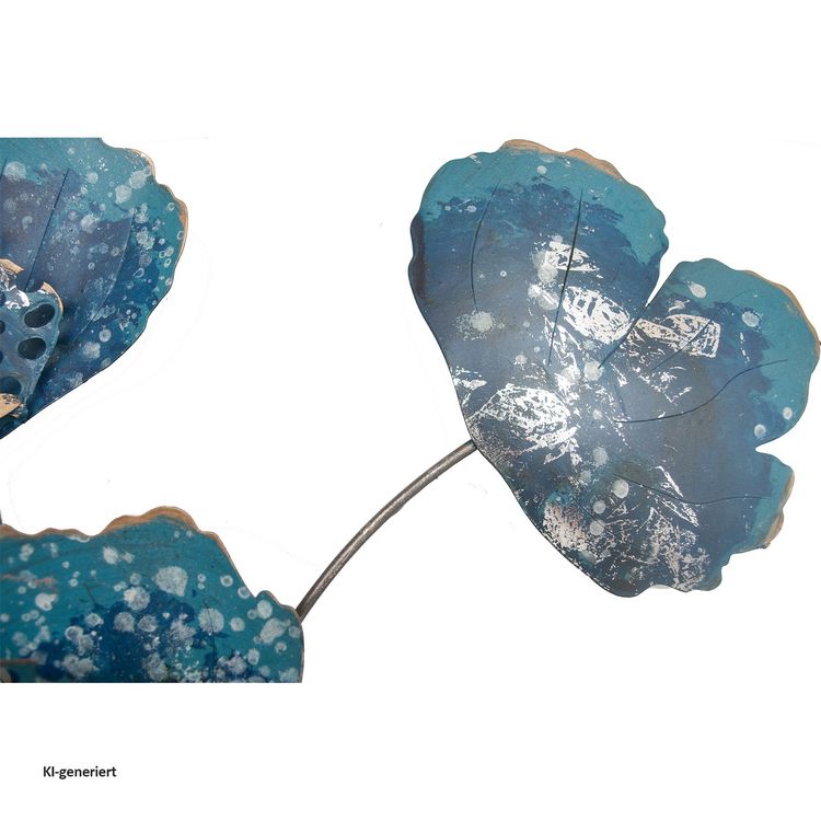 Produktbild: HTI-Living NTK-Collection Wanddeko Blue Flower NTK-Collection Wanddeko Blue Flower