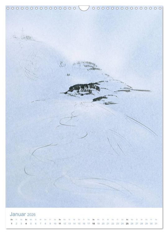 Produktbild: Jahreszeiten in Stil japanischer Malerei - Kunst (Wandkalender 2026 DIN A3 hoch), CALVENDO Monatskalender