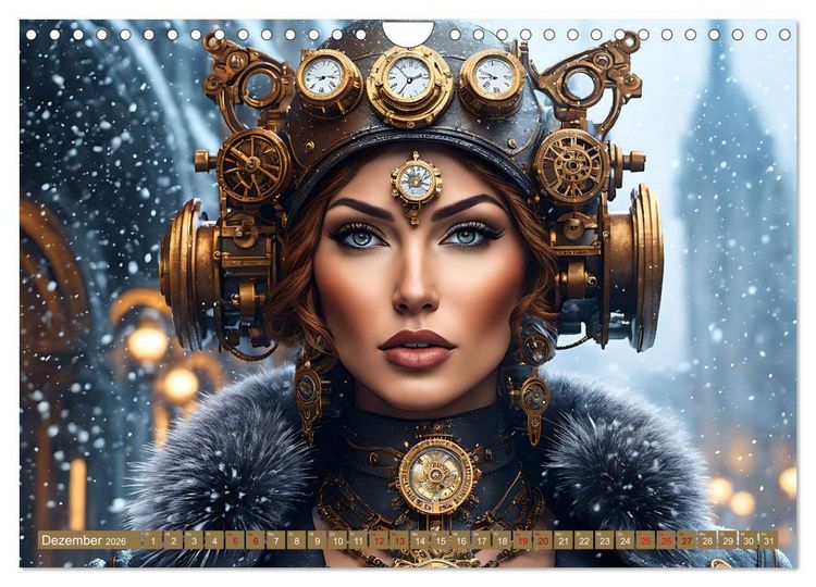Produktbild: Steampunk - Mensch und Maschine (Wandkalender 2026 DIN A4 quer), CALVENDO Monatskalender