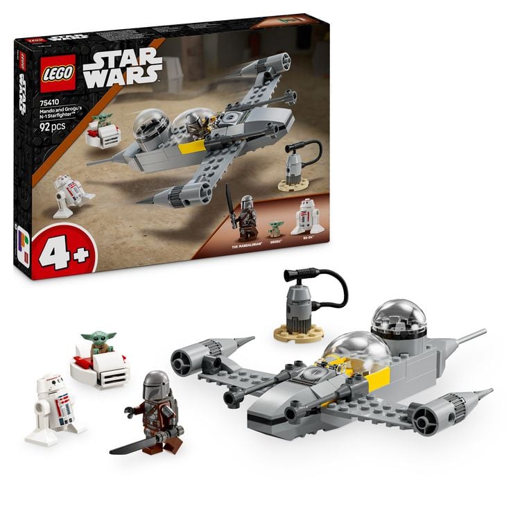 Bild vom Artikel LEGO Star Wars 75410 Mandos und Grogus N-1 Starfighter, The Mandalorian vom Autor 