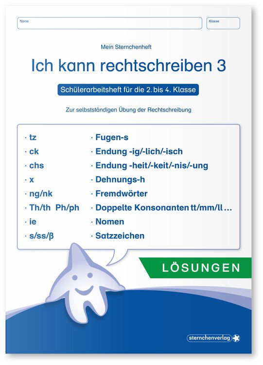 Bild vom Artikel Ich kann rechtschreiben 3 - Lösungen - Schülerarbeitsheft für die 2. bis 4. Klasse vom Autor Sternchenverlag GmbH