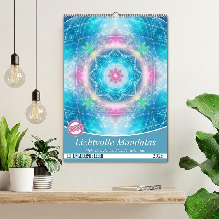 Produktbild: Lichtvolle Mandalas (Wandkalender 2026 DIN A2 hoch), CALVENDO Monatskalender
