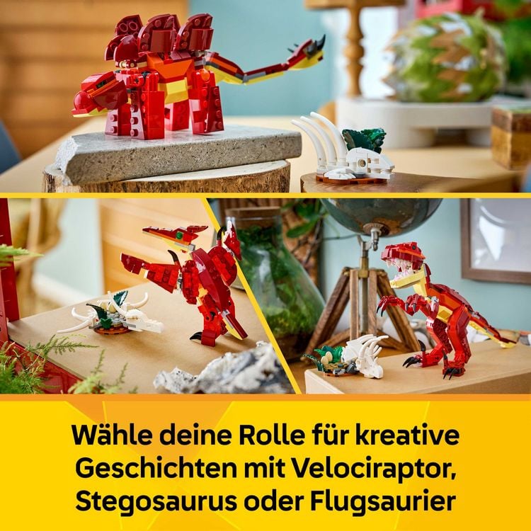 Produktbild: LEGO Creator 3-in-1-Set 31379 Wilder Dinosaurier, Geschenke f&uuml;r Kinder