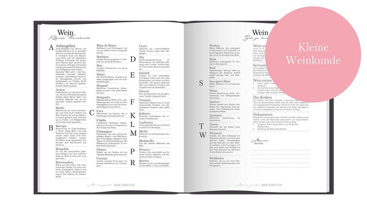 Produktbild: Rezeptbuch zum Selberschreiben: Gro&szlig;es Kochbuch zum Selberschreiben | Rezeptsammlung f&uuml;r 60 Rezepte & 20 Men&uuml;s |