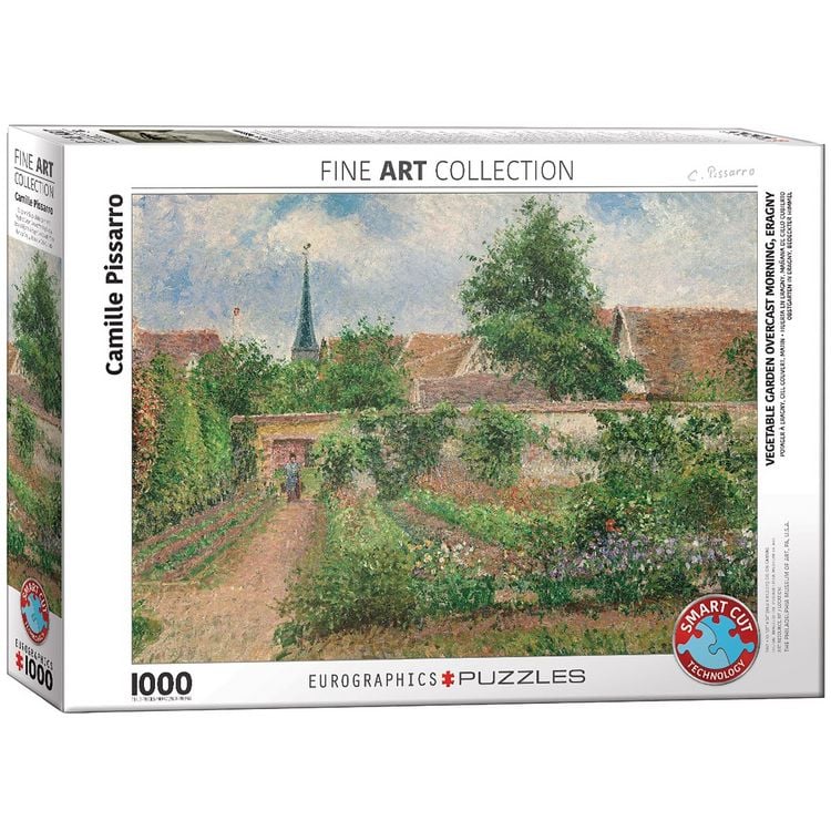 Produktbild: Puzzle 1000 Teile - Pissaro: Vegetable Garden Overcast by Pissaro
