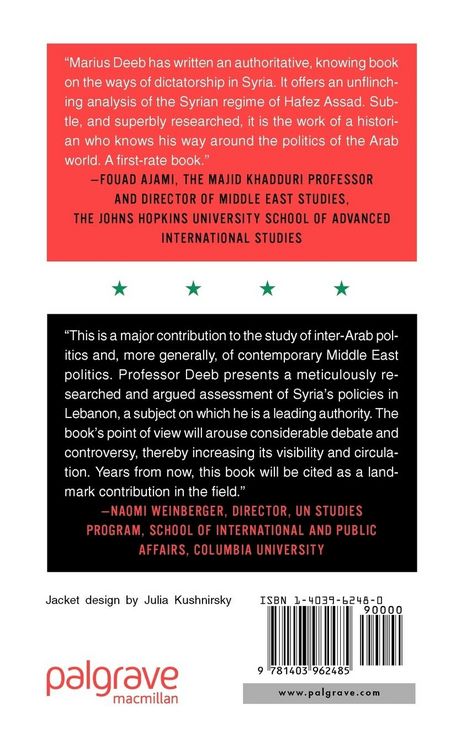 Produktbild: Syria&rsquo;s Terrorist War on Lebanon and the Peace Process
