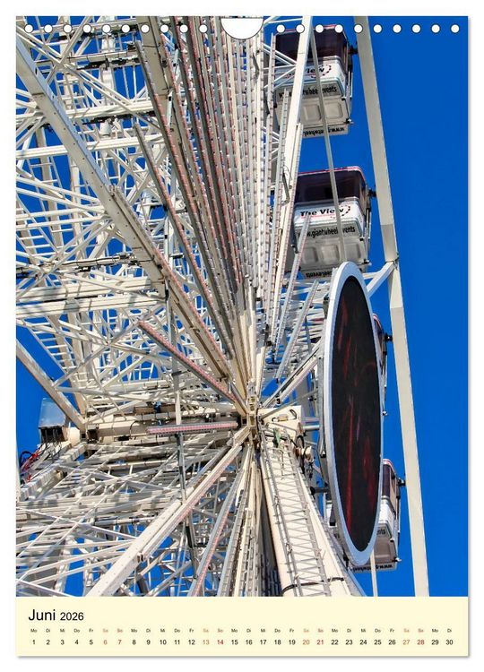 Produktbild: Riesenrad - hoch hinaus (Wandkalender 2026 DIN A4 hoch), CALVENDO Monatskalender