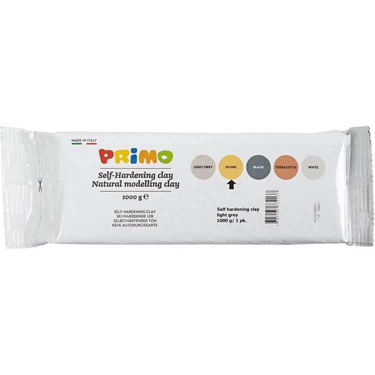 Produktbild: Creativ Company Selbsth&auml;rtender Ton, Ockergelb, 1000 g