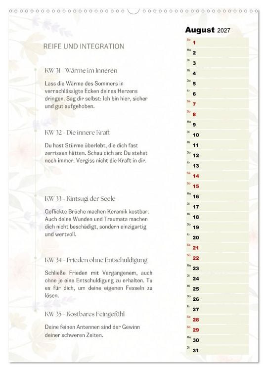 Produktbild: SEELENKOMPASS (Wandkalender 2027 DIN A2 hoch), CALVENDO Monatskalender