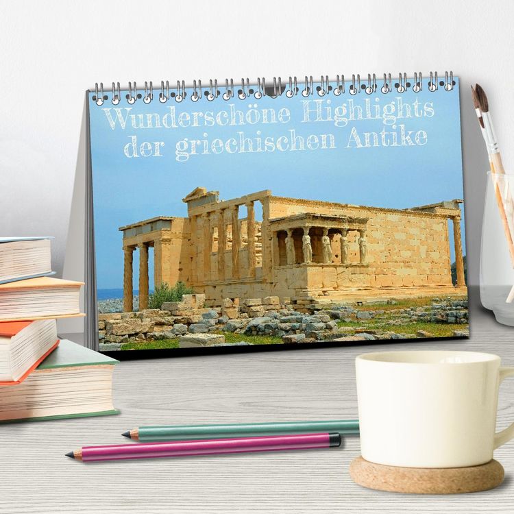 Produktbild: Wundersch&ouml;ne Highlights der griechischen Antike (Tischkalender 2026 DIN A5 quer), CALVENDO Monatskalender