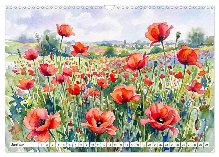 Produktbild: Bl&uuml;tenzauber des Sommers (Wandkalender 2027 DIN A3 quer), CALVENDO Monatskalender