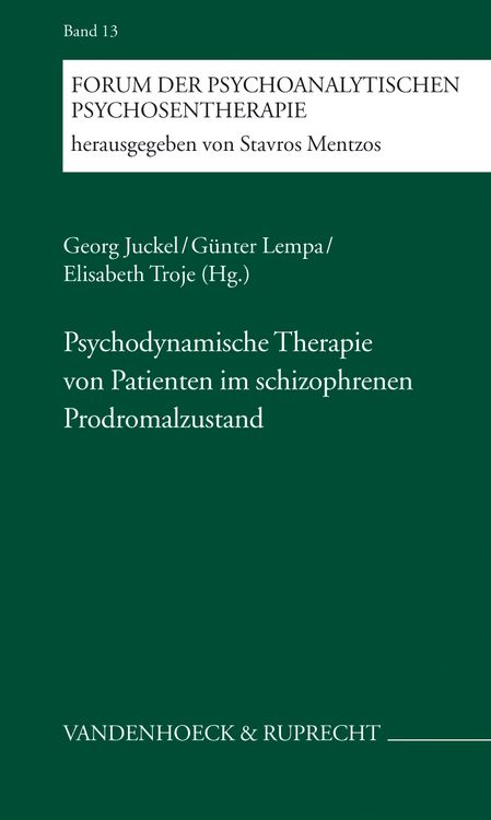 Produktbild: Psychodynamische Therapie von Patienten im schizophrenen Prodromalzustand