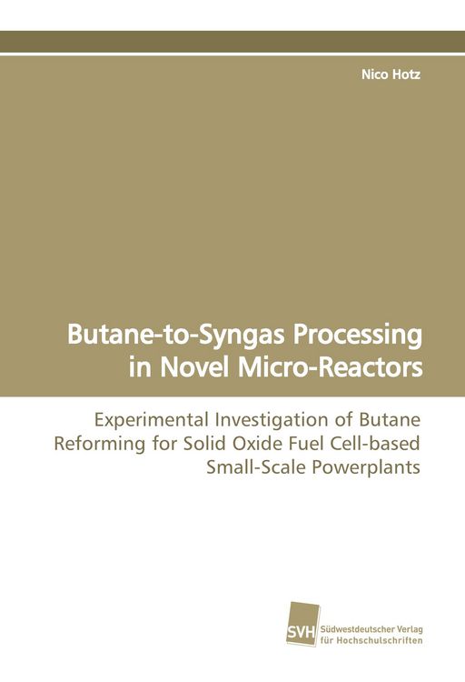 Produktbild: Butane-to-Syngas Processing in Novel Micro-Reactors