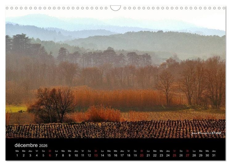 Produktbild: La vall&eacute;e de la C&eacute;ze Gard (Calendrier mural 2026 DIN A3 vertical), CALVENDO calendrier mensuel