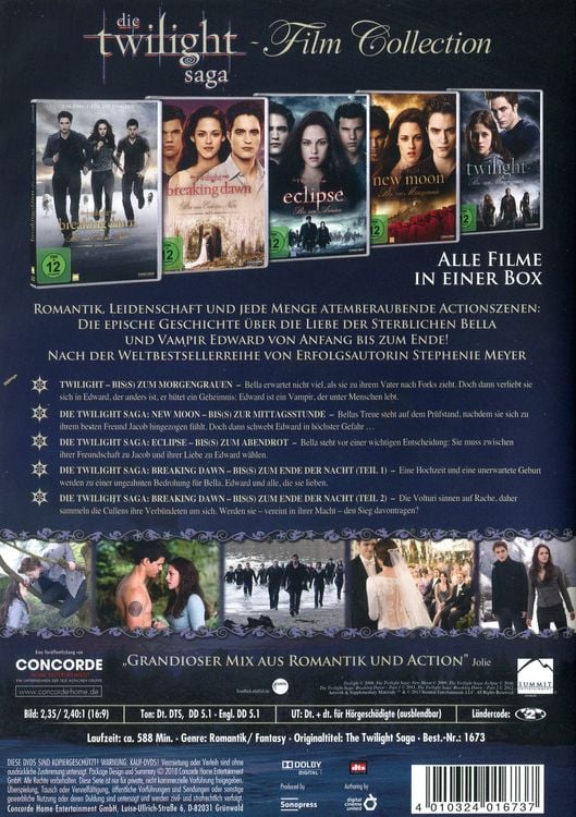 Produktbild: Die Twilight Saga - Film Collection [5 DVDs]