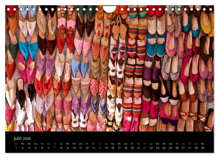 Produktbild: COULEURS DU MAROC (Calendrier mural 2026 DIN A4 vertical), CALVENDO calendrier mensuel