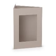 Produktbild: Paperado-5er Pack PP-Karten eckig Ft.B6, Taupe