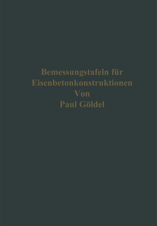 Produktbild: Bemessungstafeln f&uuml;r Eisenbetonkonstruktionen