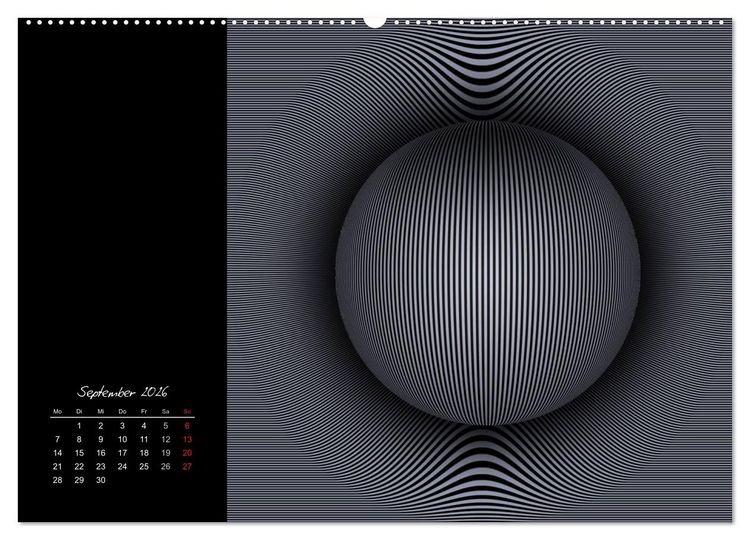 Produktbild: Schwarz trifft Wei&szlig; (Wandkalender 2026 DIN A2 quer), CALVENDO Monatskalender