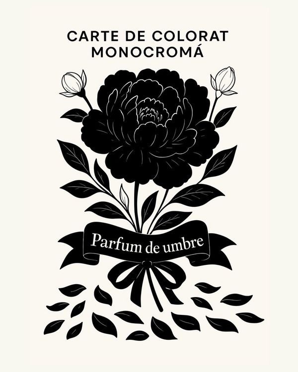 Produktbild: Carte de colorat monocrom&iquest; - Parfum de umbre