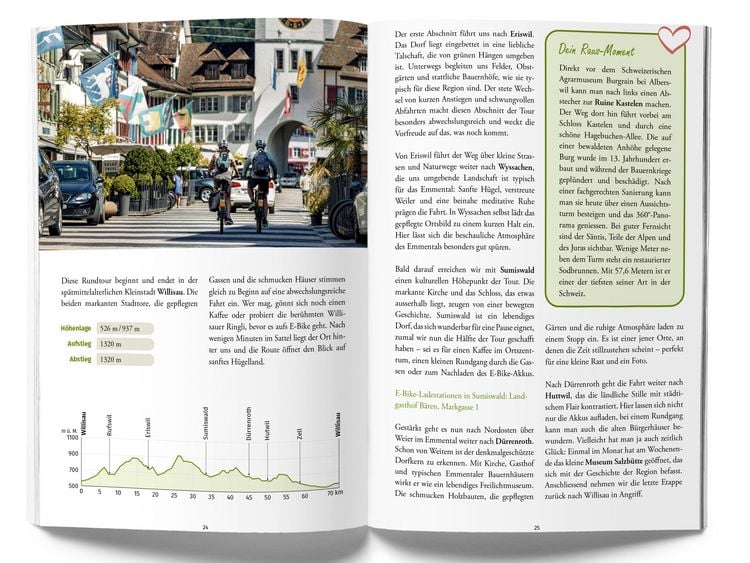 Produktbild: K&uuml;mmerly+Frey Raus und E-Biken Rundtouren Zentralschweiz &ndash; E-Bikef&uuml;hrer