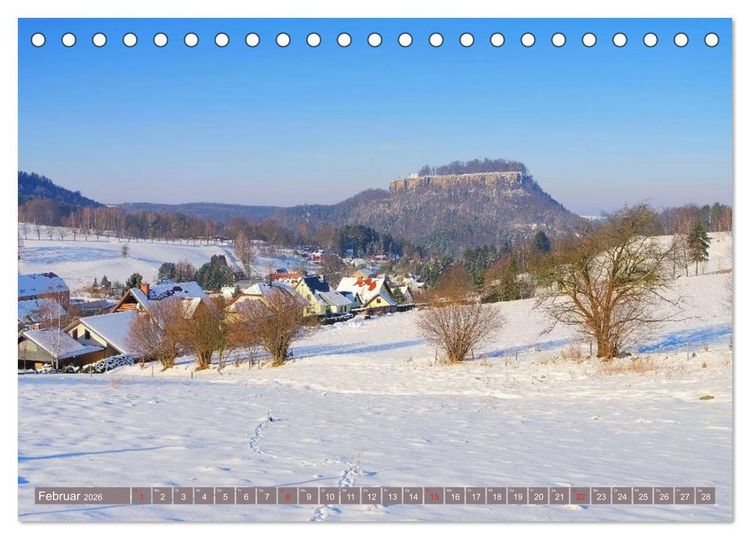 Produktbild: Die Sch&ouml;nheit der S&auml;chsischen Schweiz (Tischkalender 2026 DIN A5 quer), CALVENDO Monatskalender