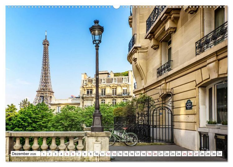 Produktbild: PARIS Franz&ouml;sisches Flair und Historie (Wandkalender 2026 DIN A2 quer), CALVENDO Monatskalender