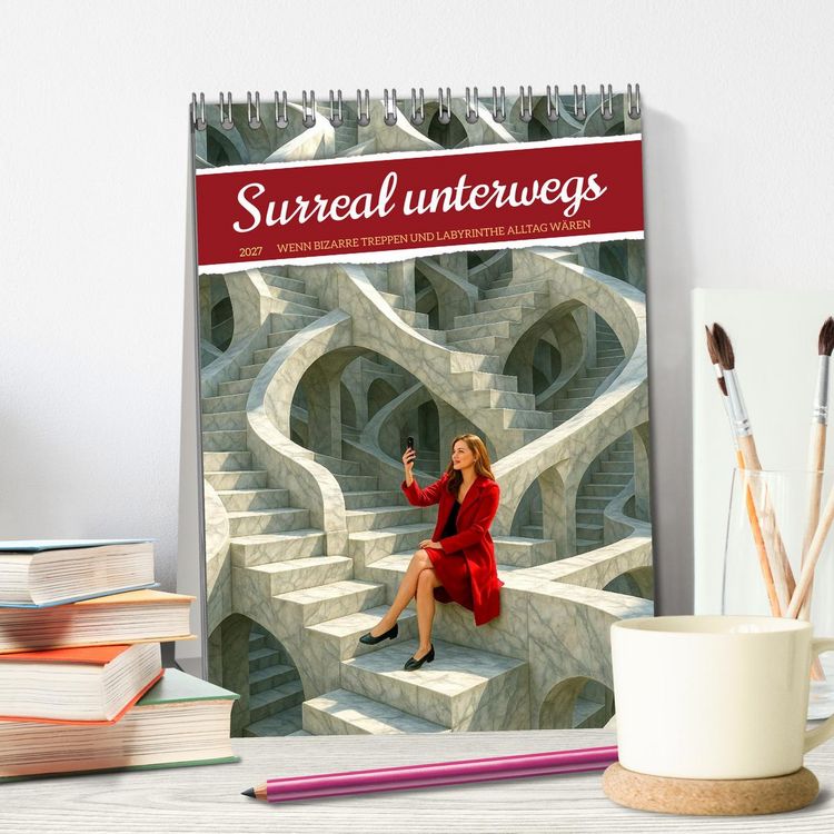 Produktbild: Surreal unterwegs (Tischkalender 2027 DIN A5 hoch), CALVENDO Monatskalender