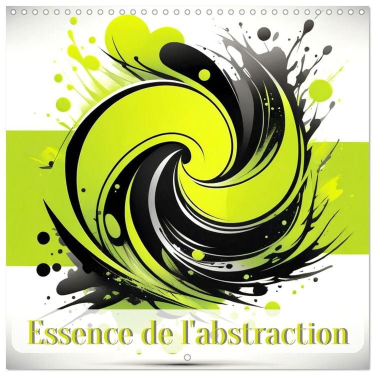 Produktbild: Essence de l'abstraction (Calendrier mural carr&eacute; 2026 30x30 cm) Calendrier double avec une page pour vos prises de notes