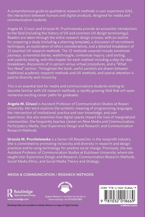 Produktbild: UX Research Methods for Media and Communication Studies
