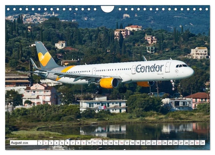 Produktbild: Flugzeuge auf Korfu (Wandkalender 2026 DIN A4 quer), CALVENDO Monatskalender