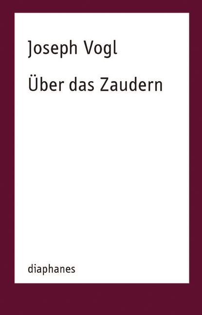 Produktbild: &Uuml;ber das Zaudern