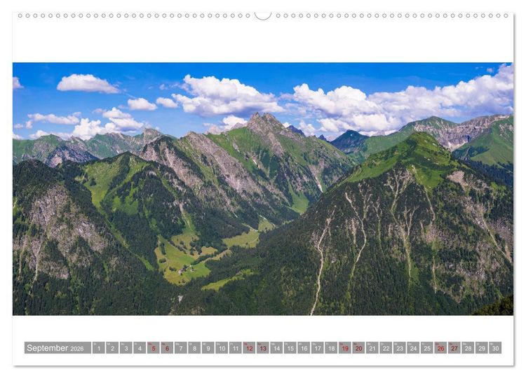 Produktbild: Oberallg&auml;u Panorama (hochwertiger Premium Wandkalender 2026 DIN A2 quer), Kunstdruck in Hochglanz