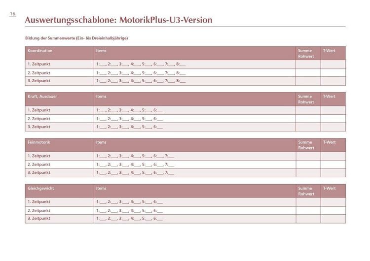 Produktbild: MotorikPlus U3 [10 B&ouml;gen]