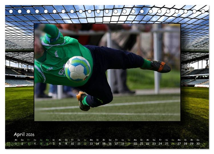 Produktbild: Fu&szlig;ball regiert die Welt (Tischkalender 2026 DIN A5 quer), CALVENDO Monatskalender